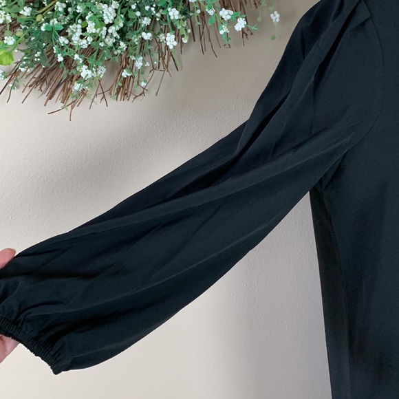NWT Chico’s Women’s Black Long Sleeve Dress Size 1 Regular Sizing 8 or Medium - Picture 2 of 7